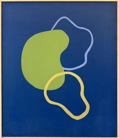 Simple Shapes. Blue Background 2022