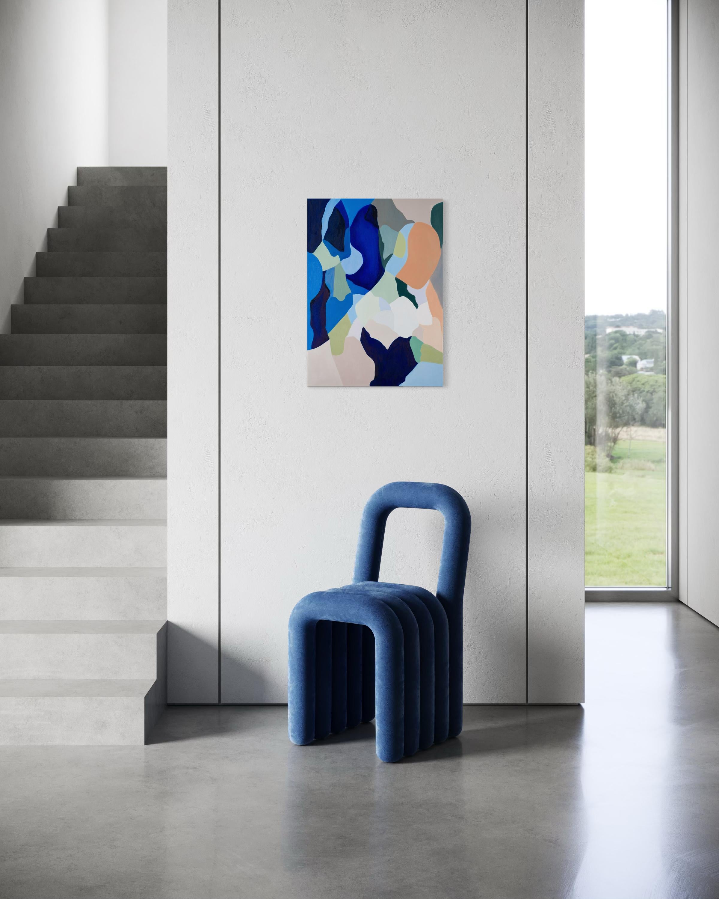 Sans titre - Gris Abstract Painting par Trucco Florencia