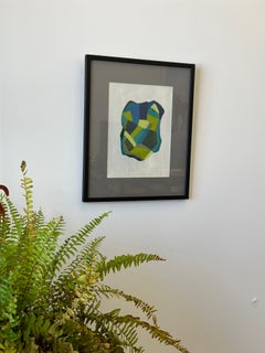 Sin Título Nº 25 Serie Criaturas. Verde monocromatico