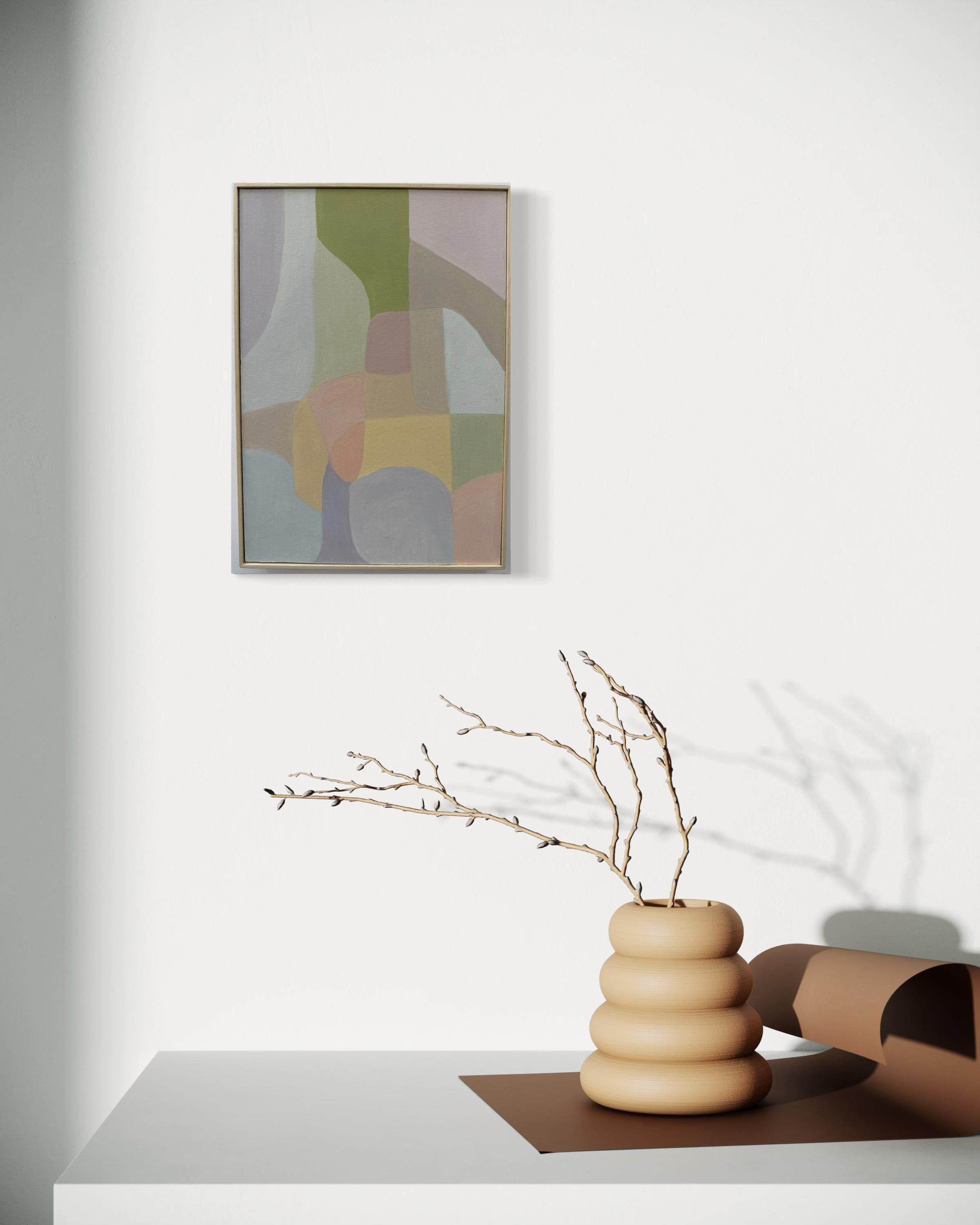 ST. Serie Pequeñas Vibraciones # 151 - Abstract Painting Grigio di Trucco Florencia