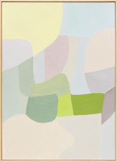 Pequeñas Vibraciones #157 Abstract Oil Painting on Canvas, Framed