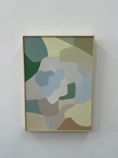 Serie Pequeñas Vibraciones # 164. Étude abstraite des couleurs dans des tons doux