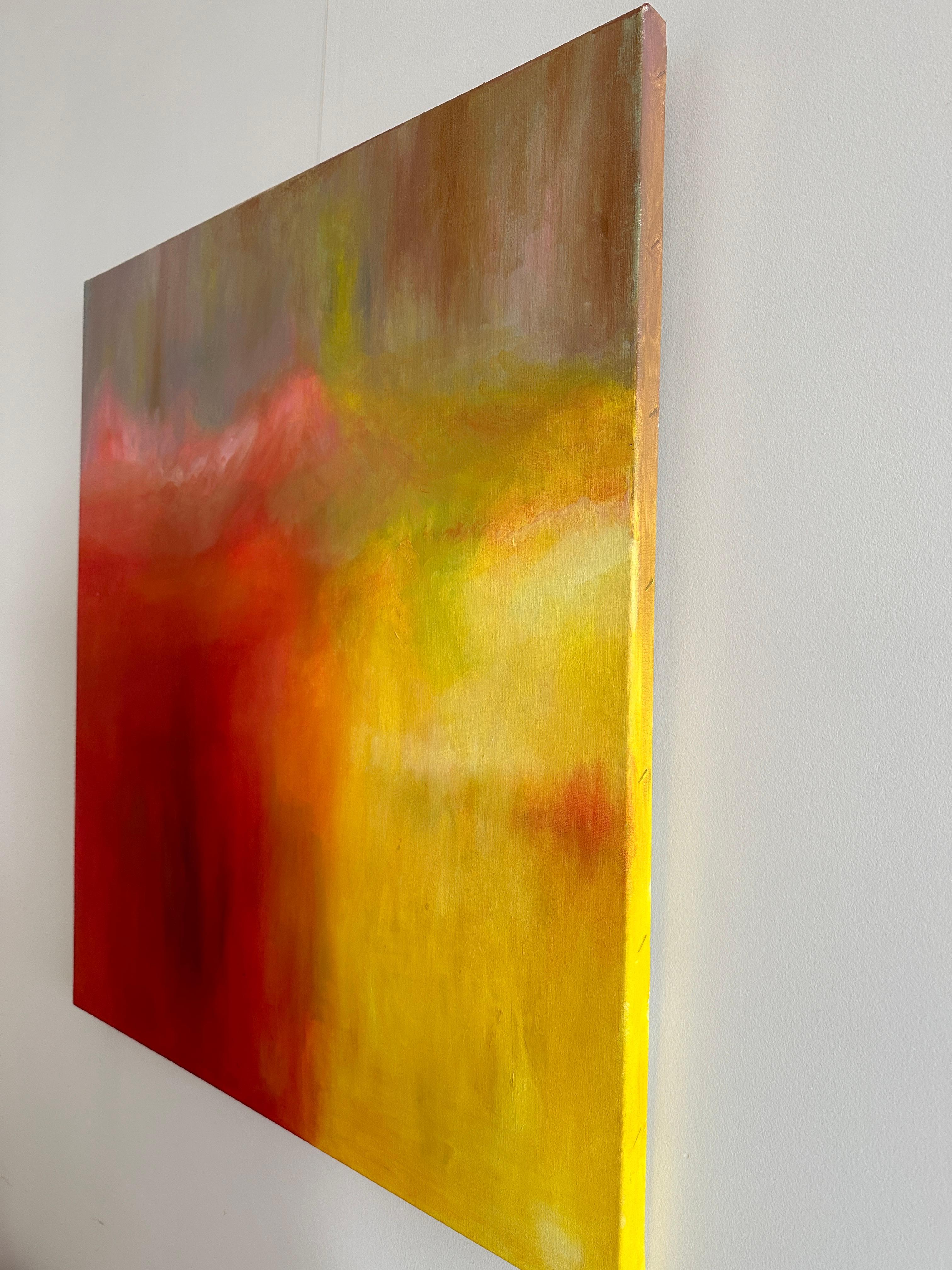 Zustand des Geistes (Orange), Abstract Painting, von Trucco Florencia