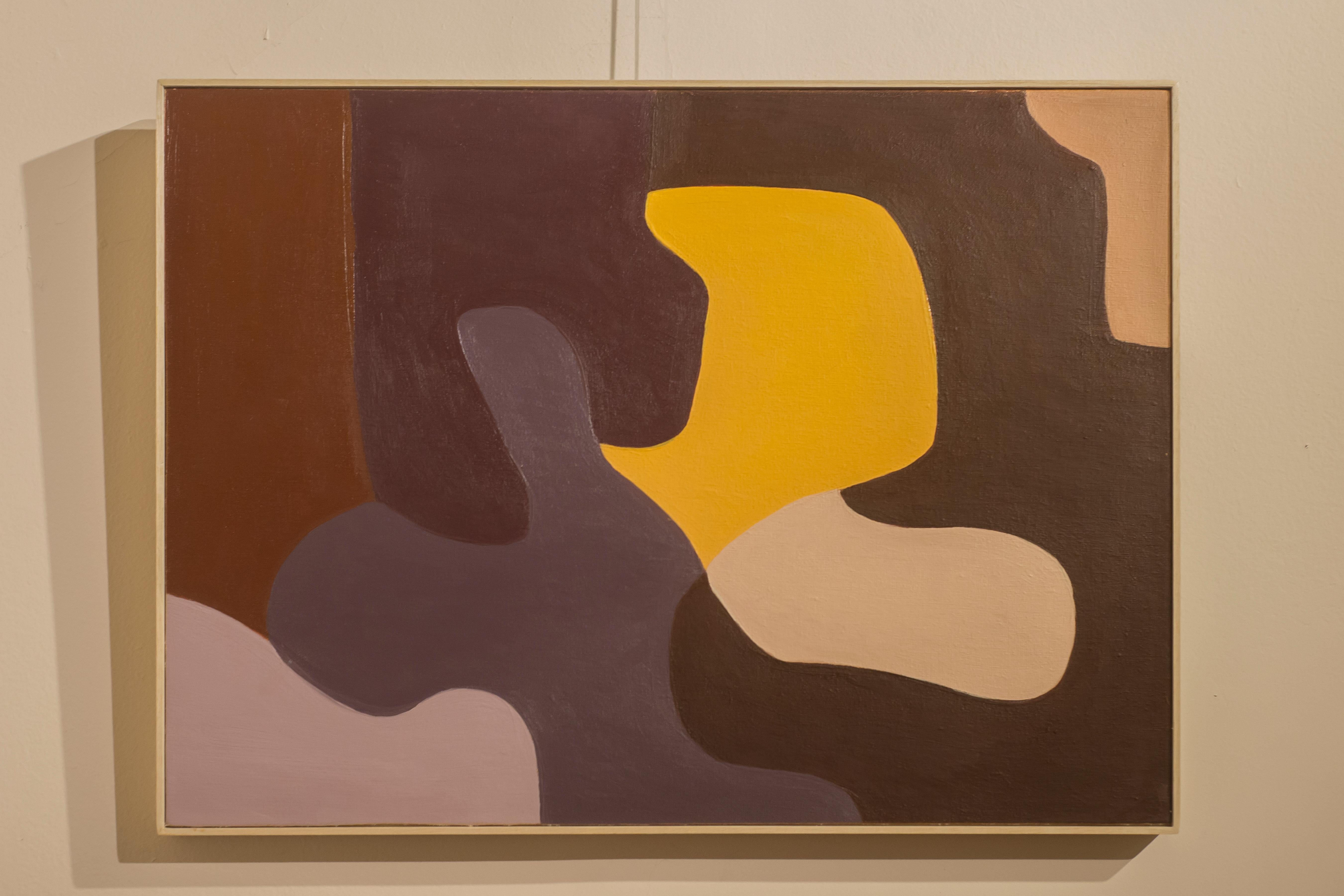 Unbetitelt 2024. Warme Töne. Zeitgenössische Kunstwerke. Gerahmt. – Painting von Trucco Florencia