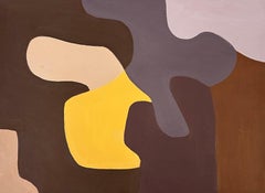 Untitled 2024. Warm tones. Contemporary artwork. Framed.