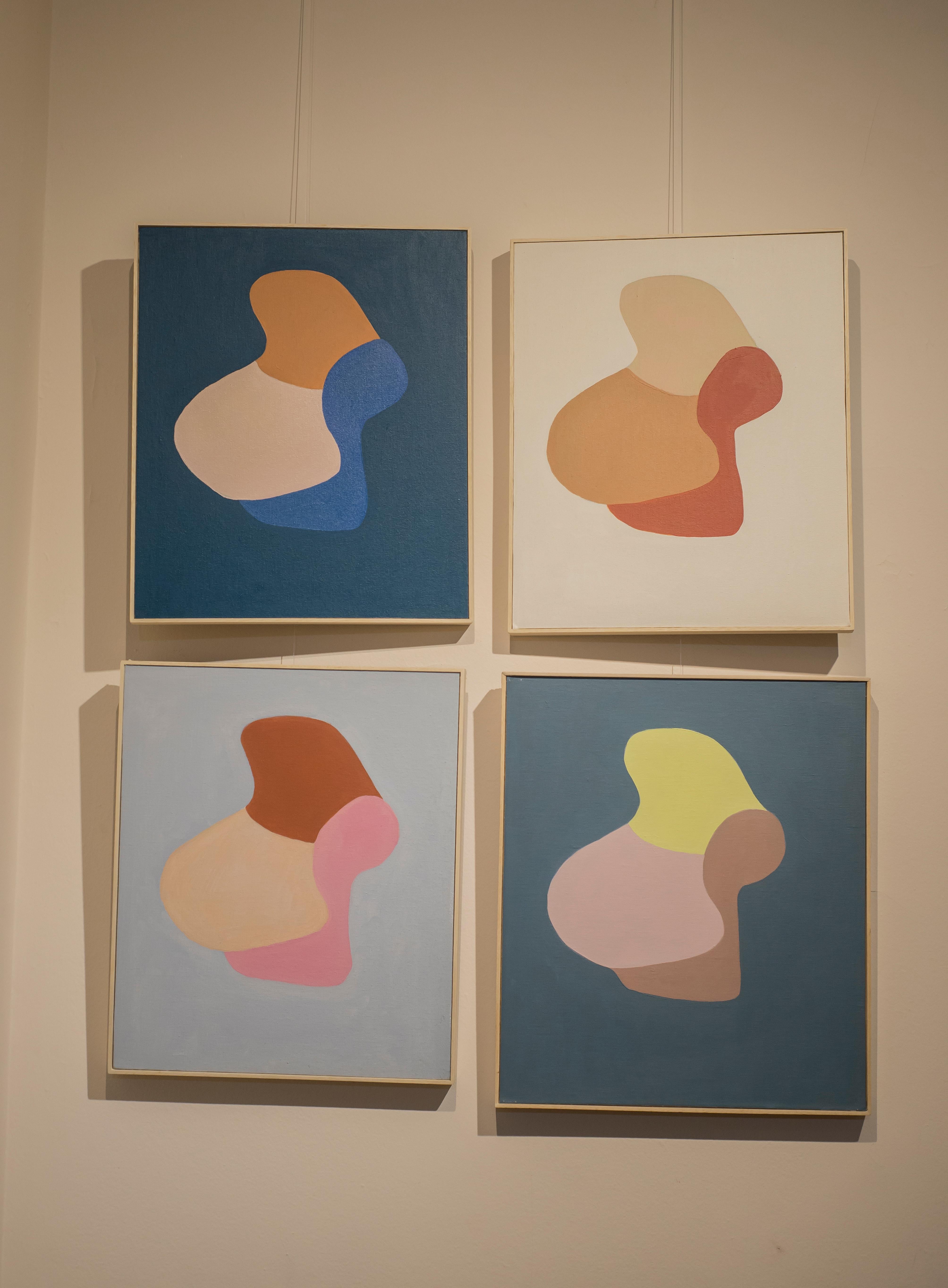 Untitled. Serie Criaturas 2024.  Abstract, Neutral style. Grey, brown and yellow For Sale 2