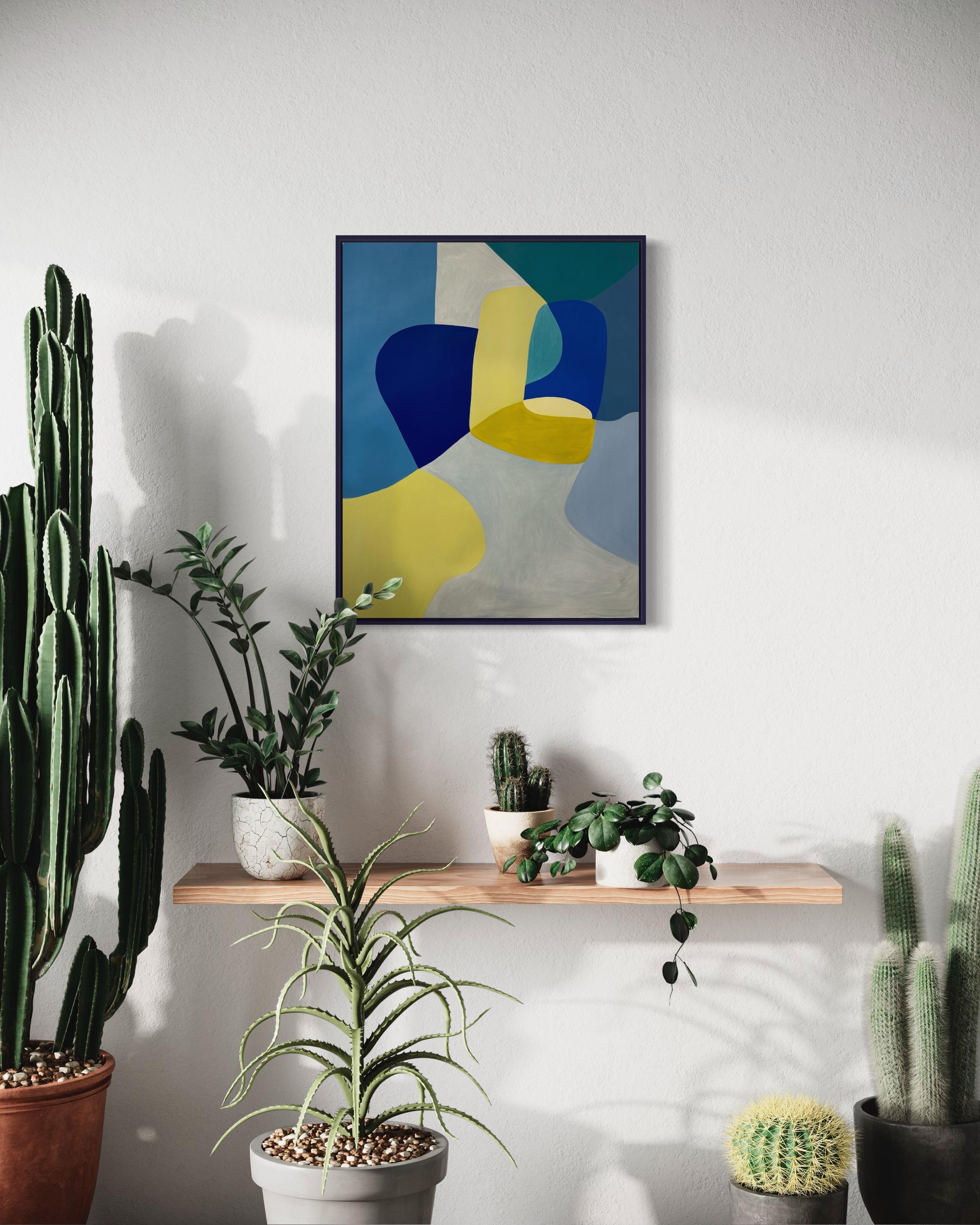 Veniamos de una larga caminata 2023. Oil on canvas - Abstract Painting by Trucco Florencia