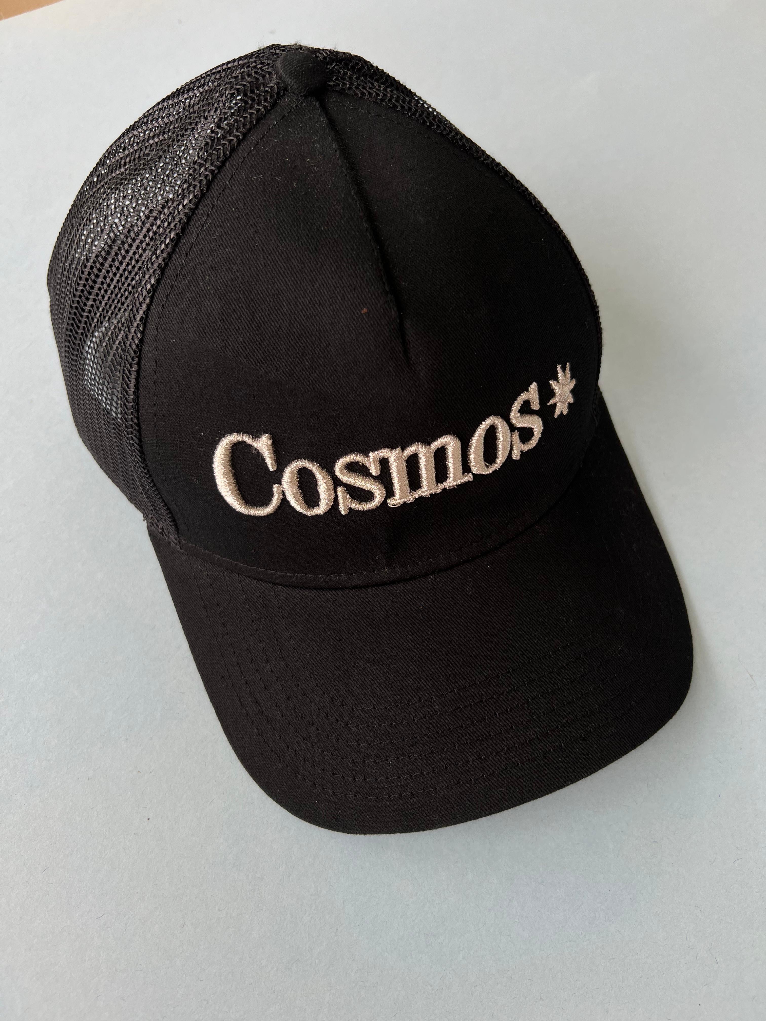 Trucker Hat Black Cosmos Silver Lurex Embroidery J Dauphin 6