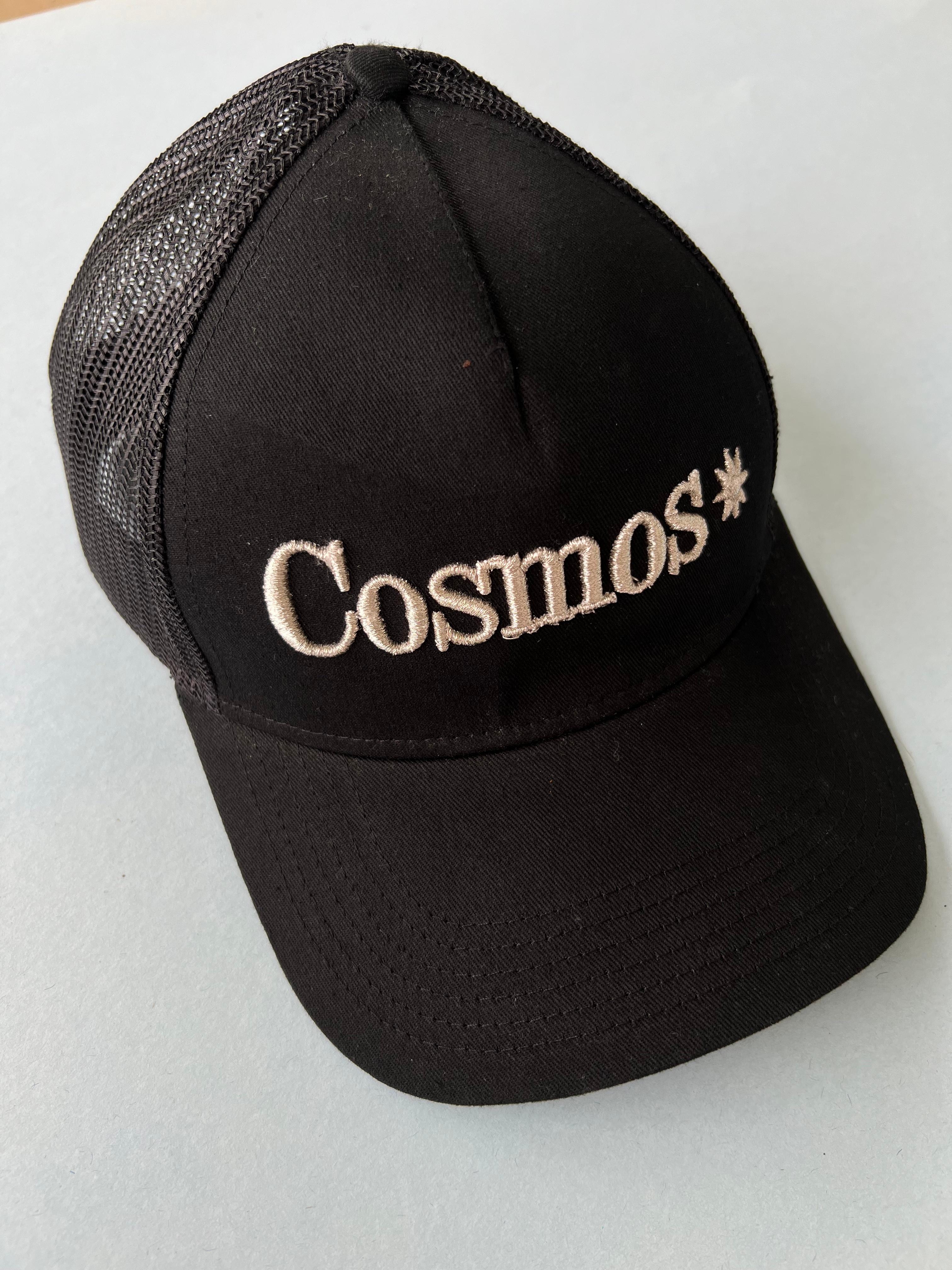 Trucker Hat Black Cosmos Silver Lurex Embroidery J Dauphin 7