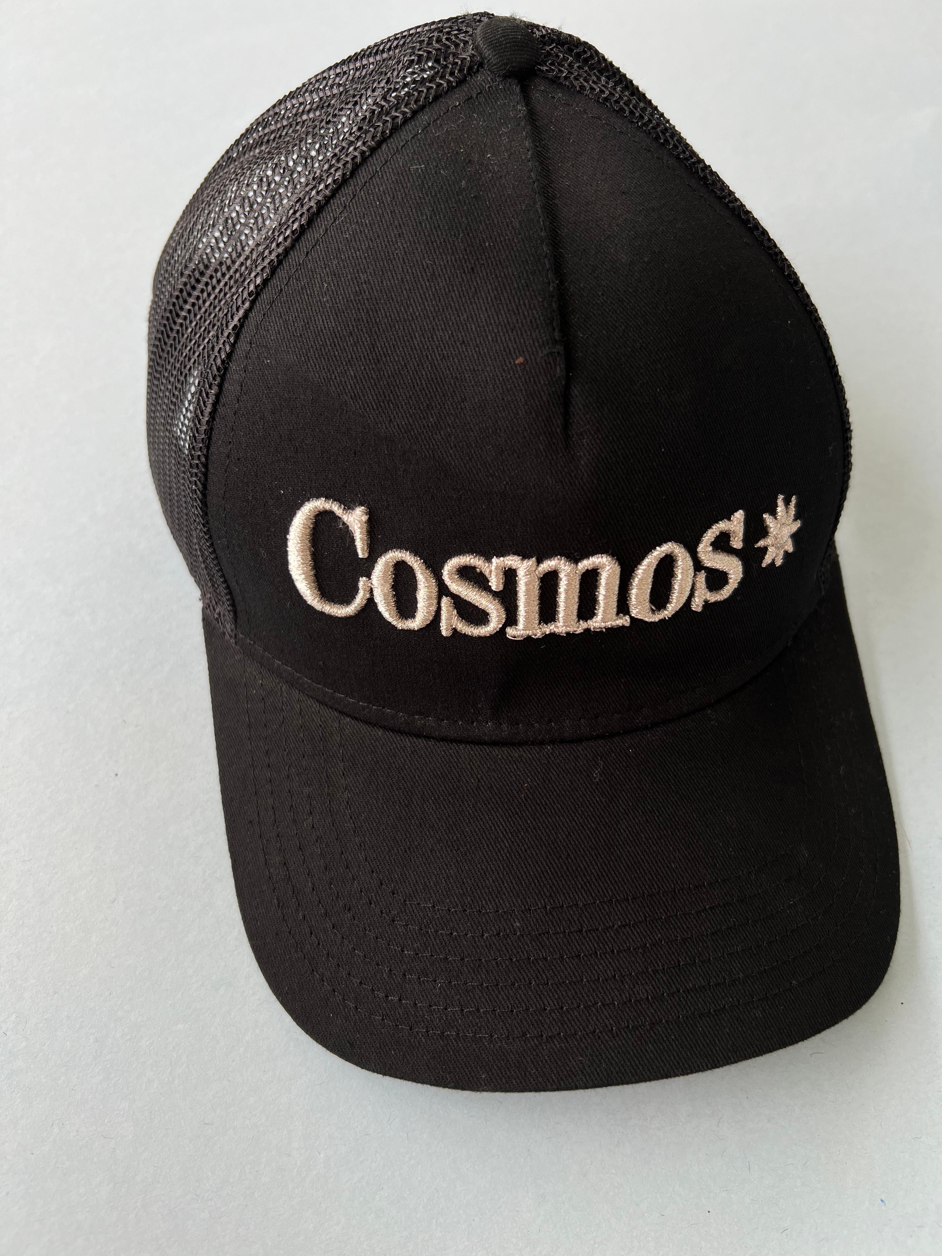 Trucker Hat Black Cosmos Silver Lurex Embroidery J Dauphin 8