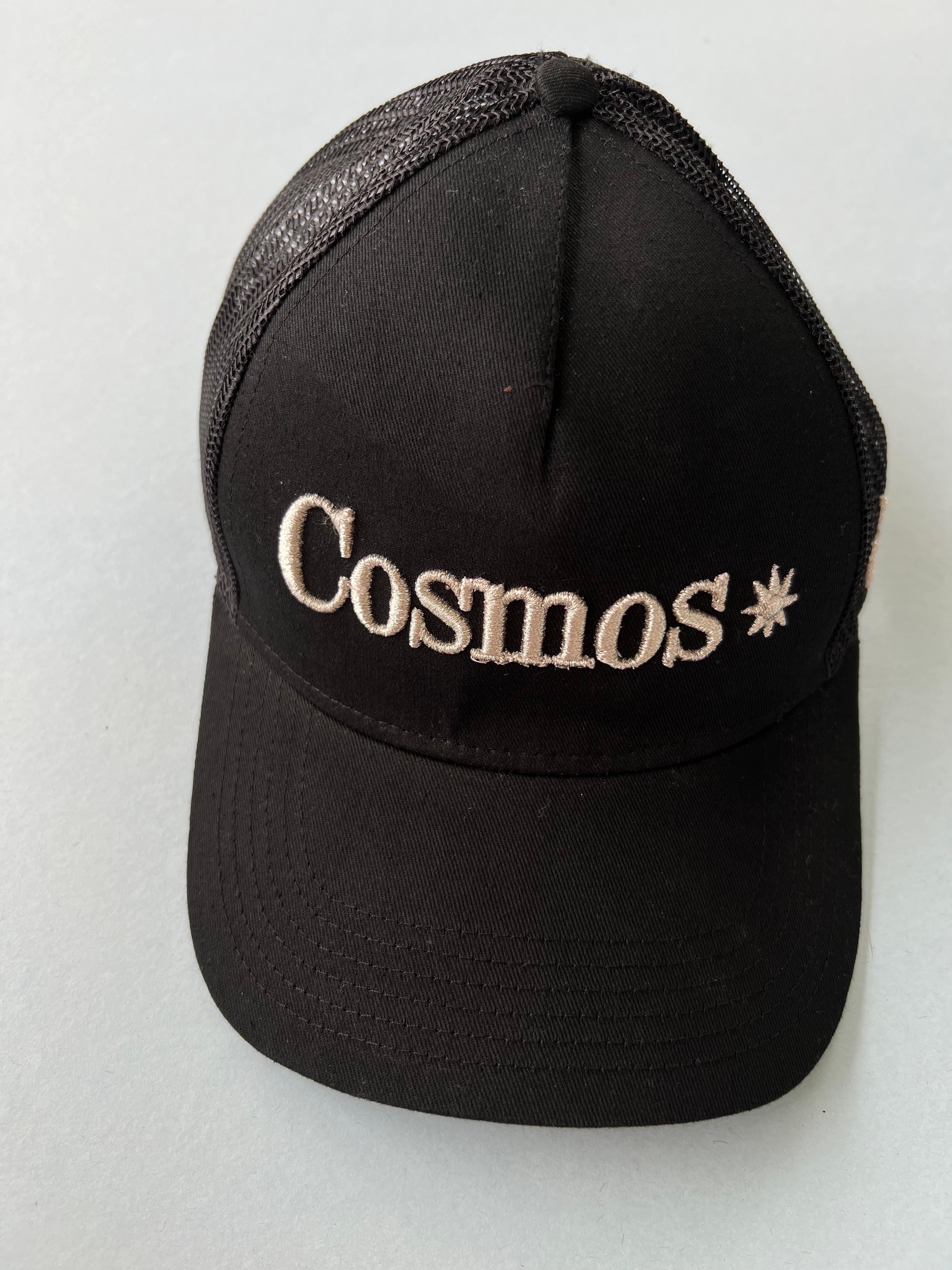 Trucker Hat Black Cosmos Silver Lurex Embroidery J Dauphin 9