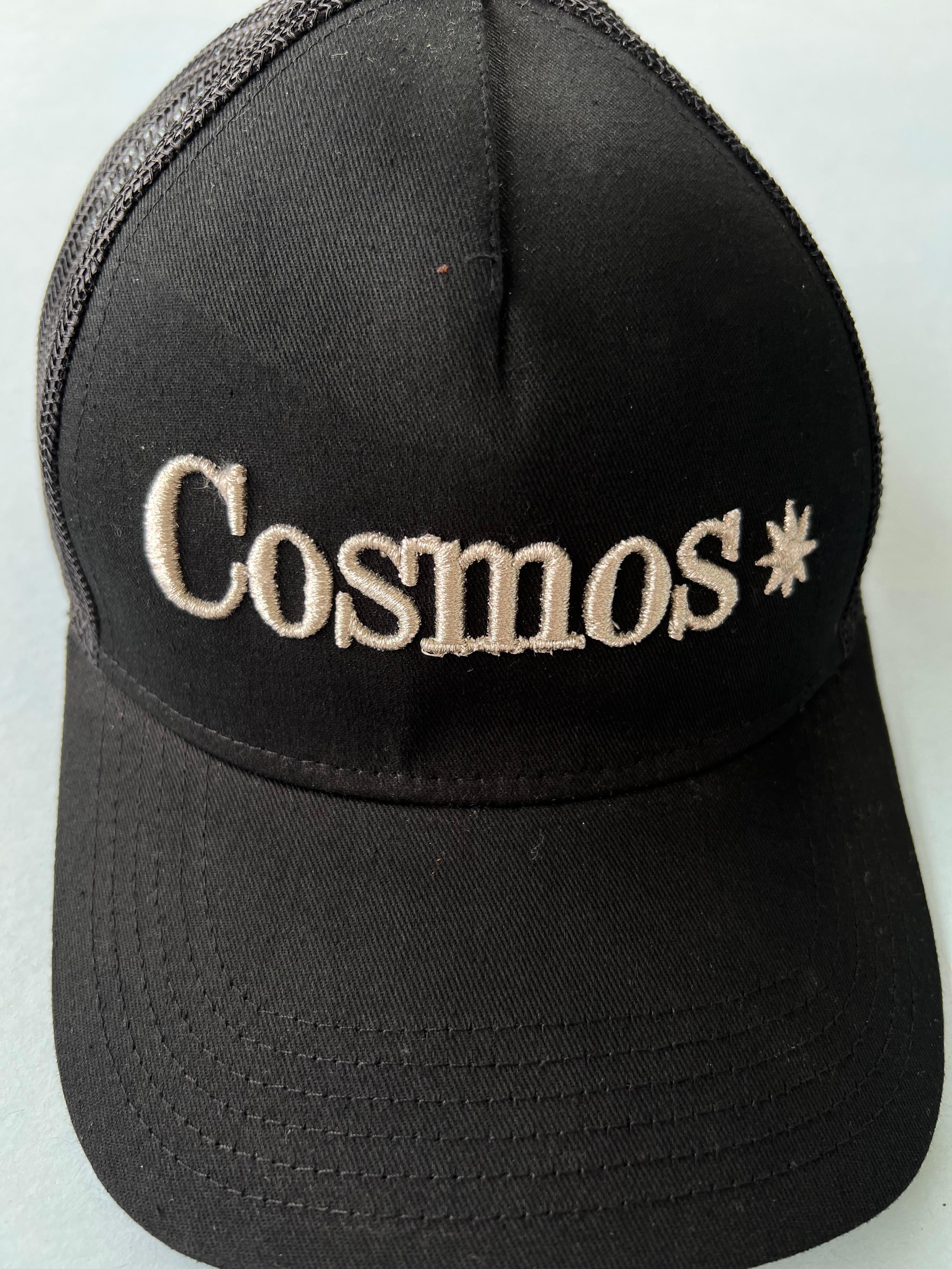 Trucker Hat Black Cosmos Silver Lurex Embroidery J Dauphin 10