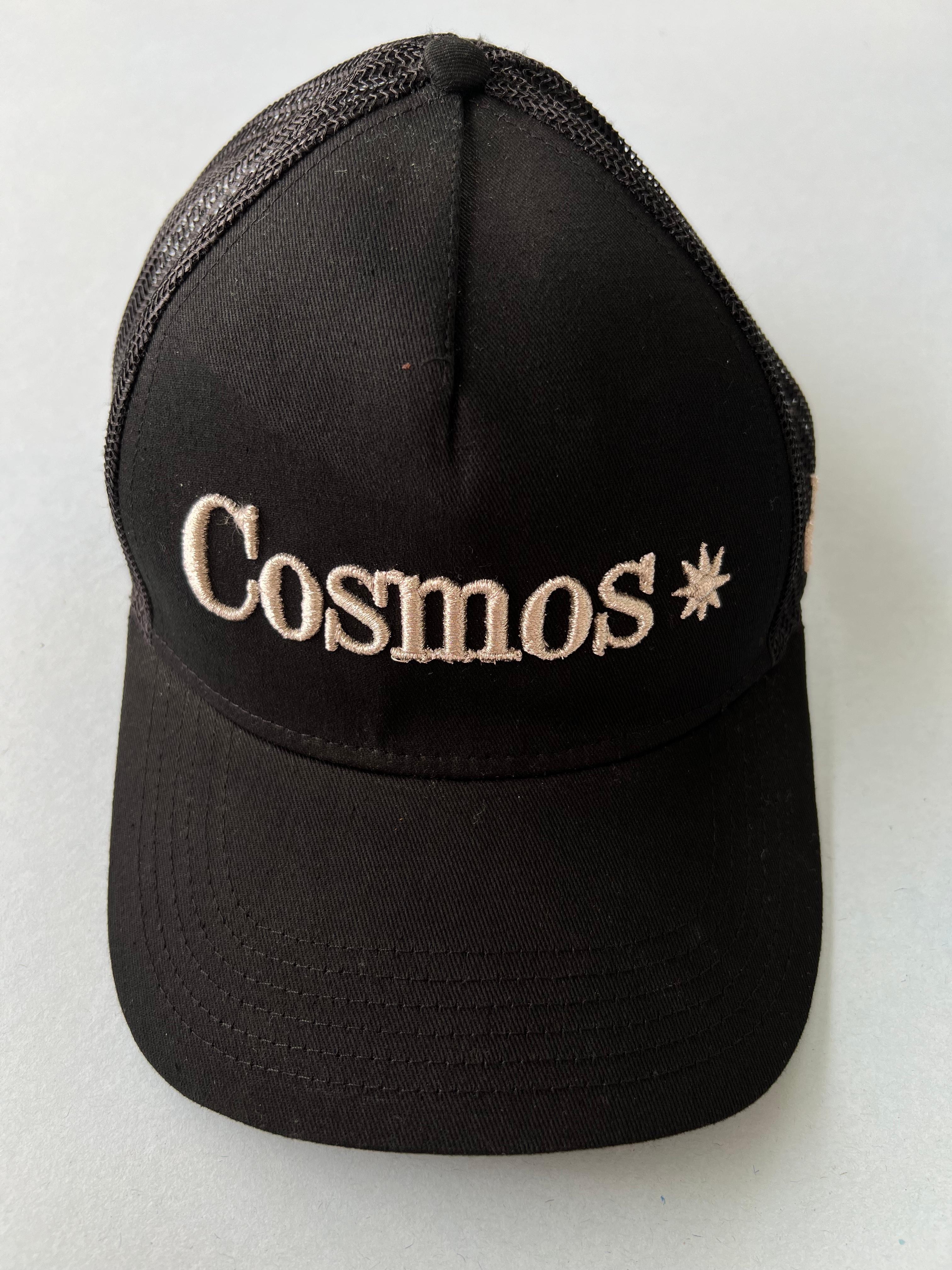 Trucker Hat Black Cosmos Silver Lurex Embroidery J Dauphin 2