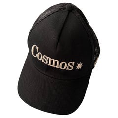 Trucker Hat Black Cosmos Silver Lurex Embroidery J Dauphin