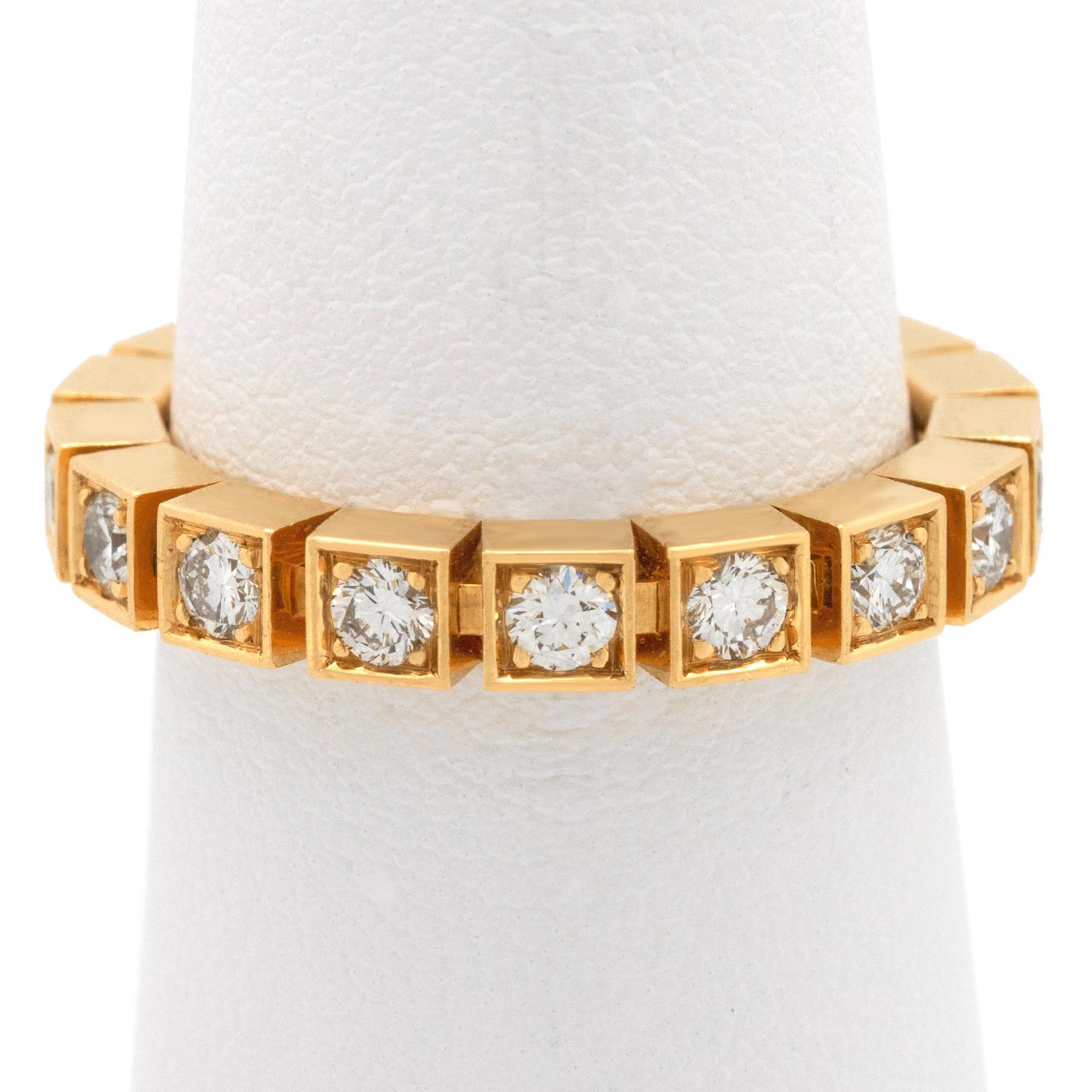 Trudel Modernistischer Diamant-Eternity-Ring (Rundschliff) im Angebot