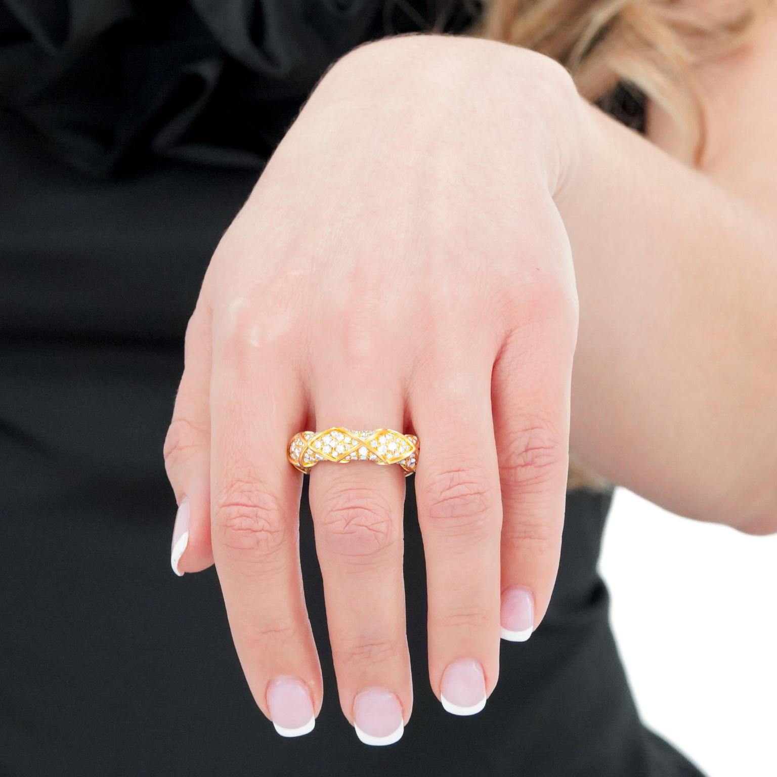 Trudel Modernist Diamond Ring In Excellent Condition In Litchfield, CT