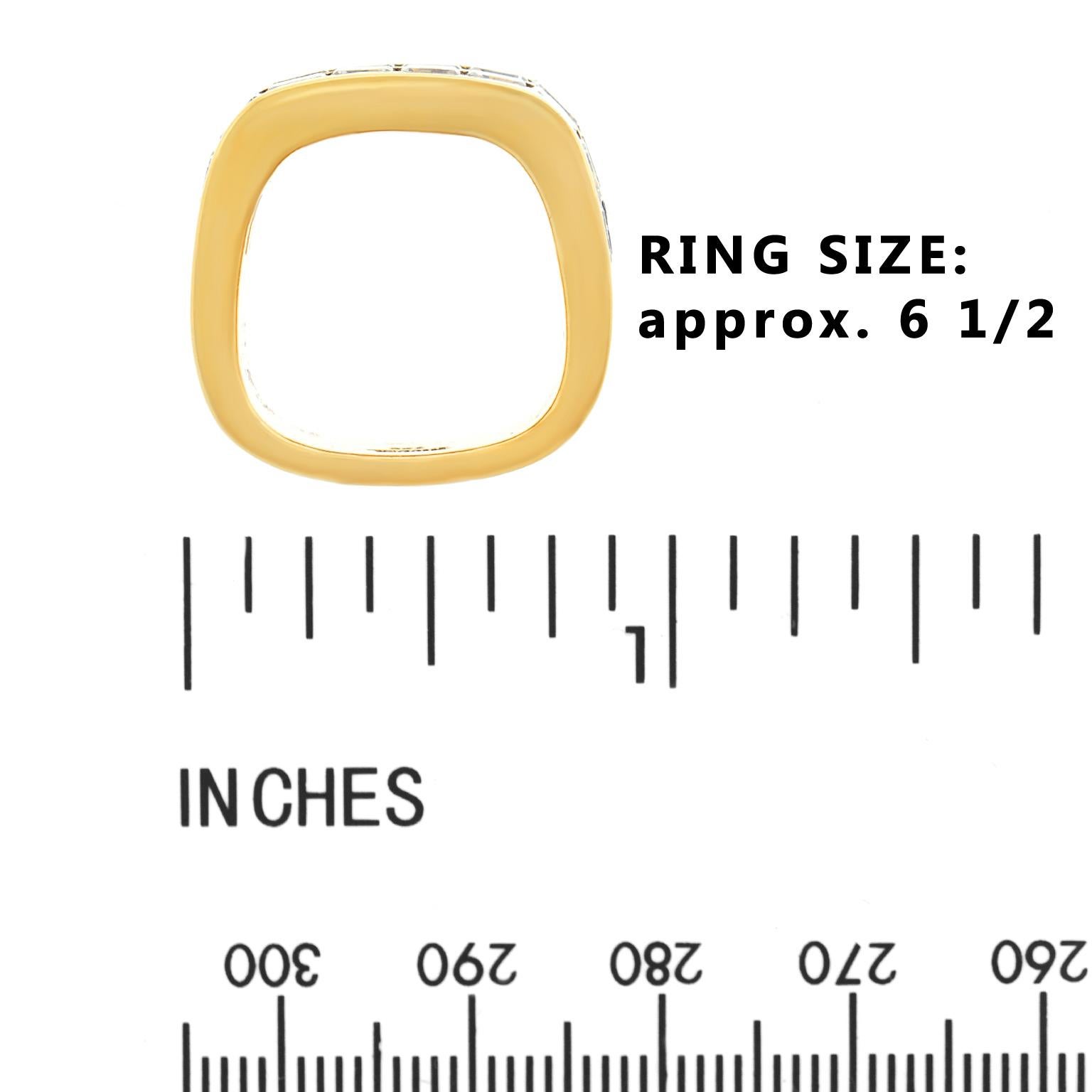 Trudel of Zurich Modernist Diamond Set Gold Ring 1