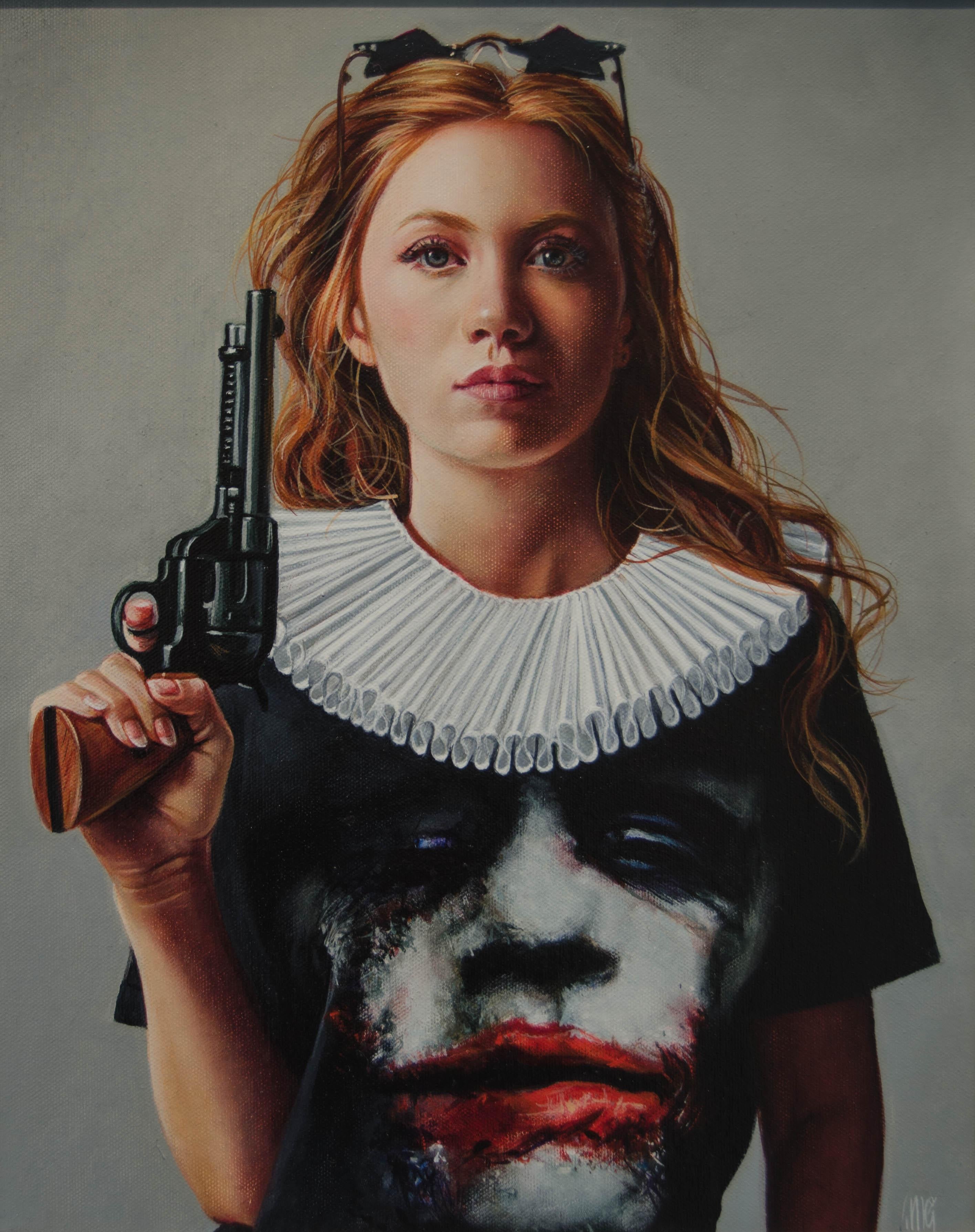 Trudy Good Figurative Painting - Why So Serious