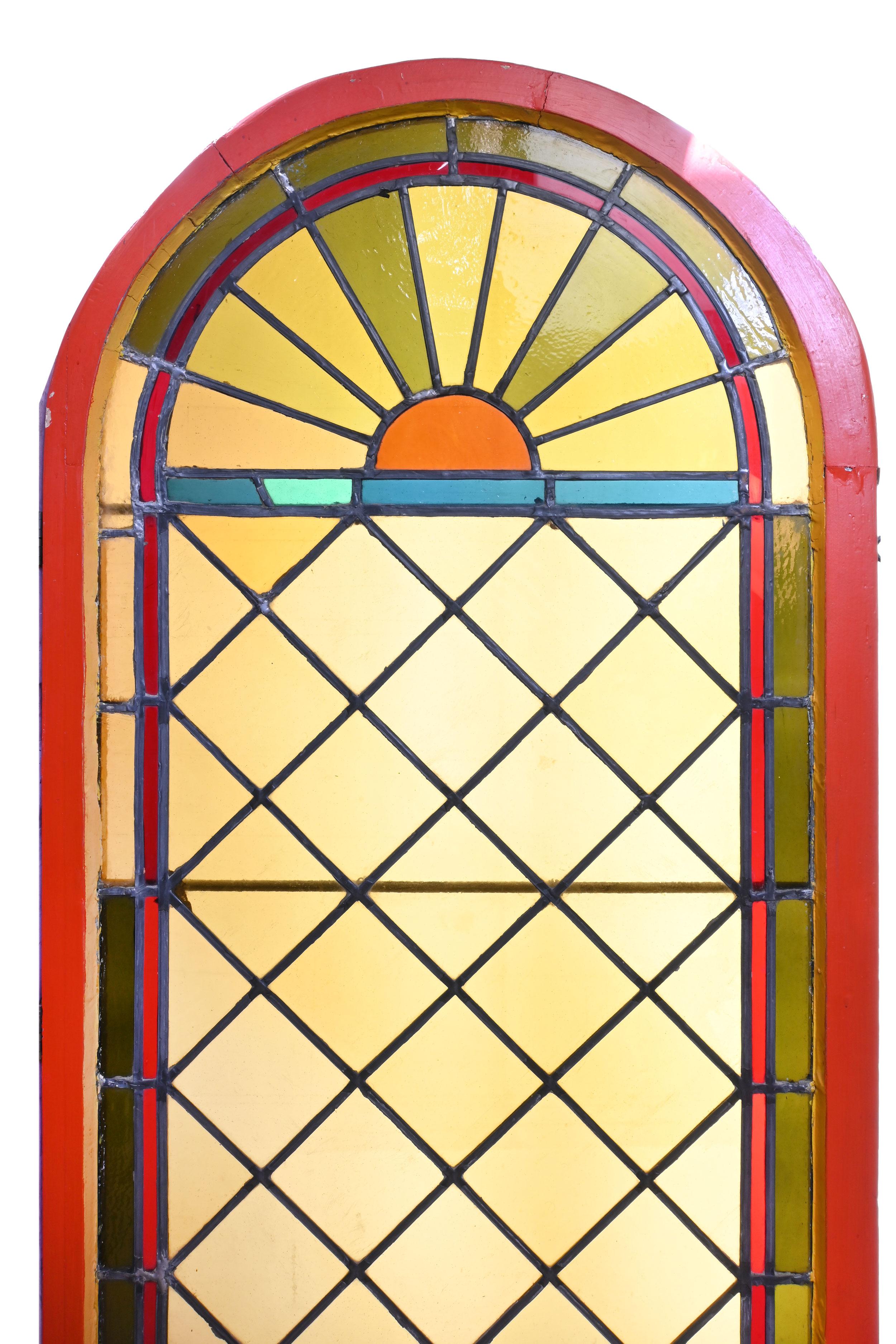 sunburst stained glass
