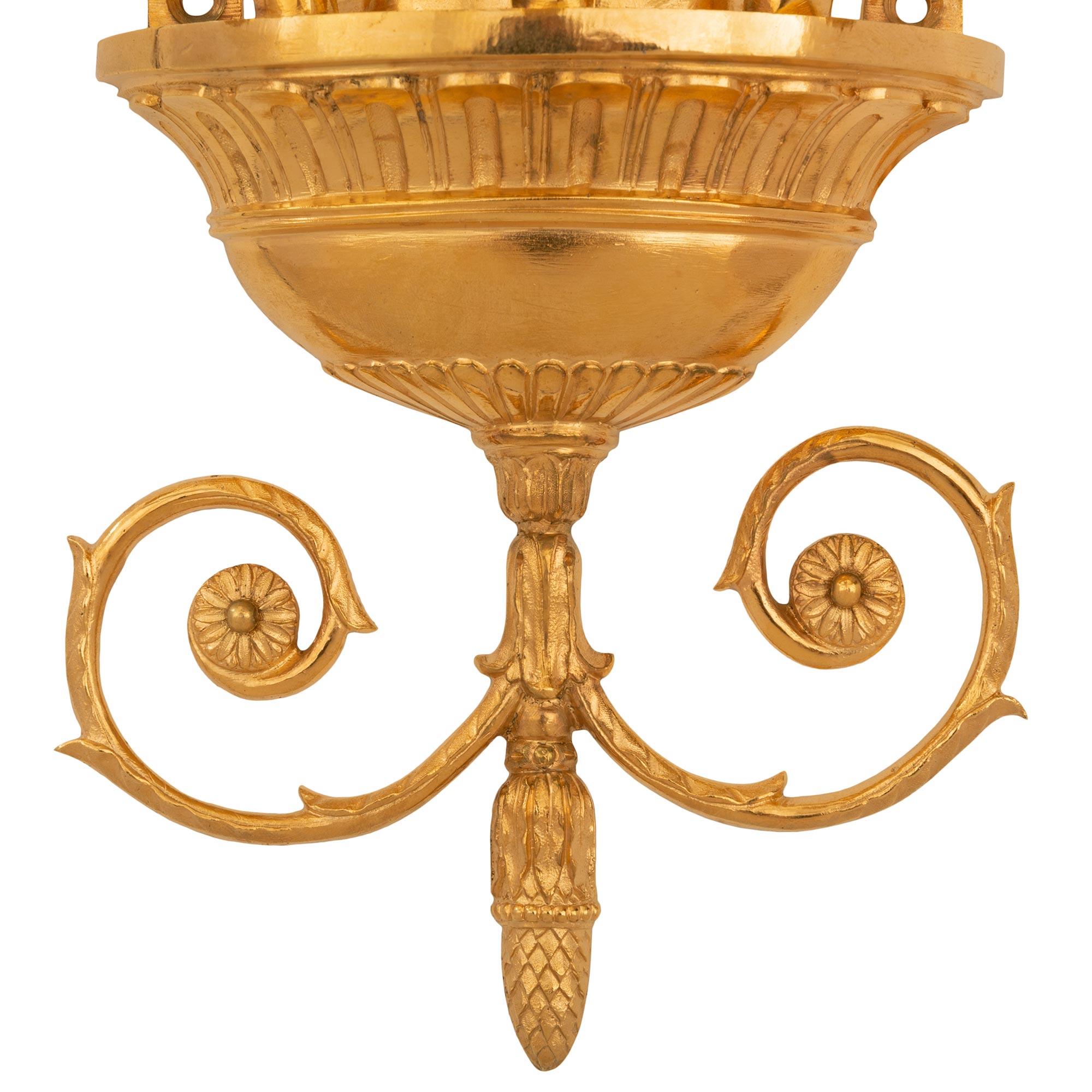True Pair of French 19th C. Neoclassical St. Biscuit De Sèvres Porcelain Sconces For Sale 4