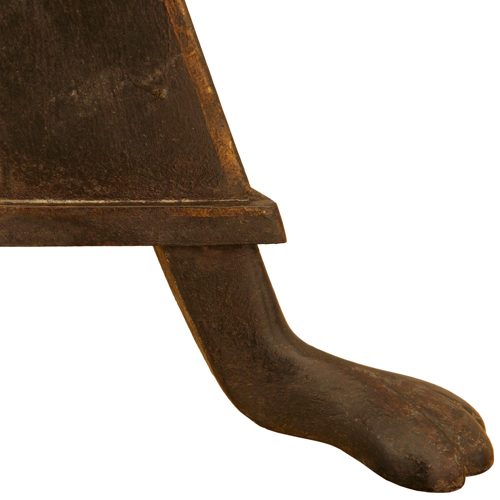 Trueing, coppia di pavimenti francesi del XIX secolo in bronzo patinato e dorato. in vendita 2