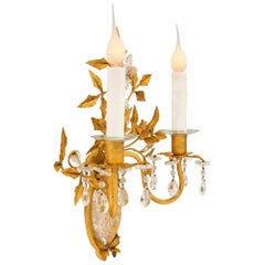 True Pair of French 20th Century Sconces Attributed to Maison Bagues