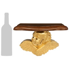 Paar echte französische Wandhalterungen aus Goldbronze und Mahagoni aus der Jahrhundertwende