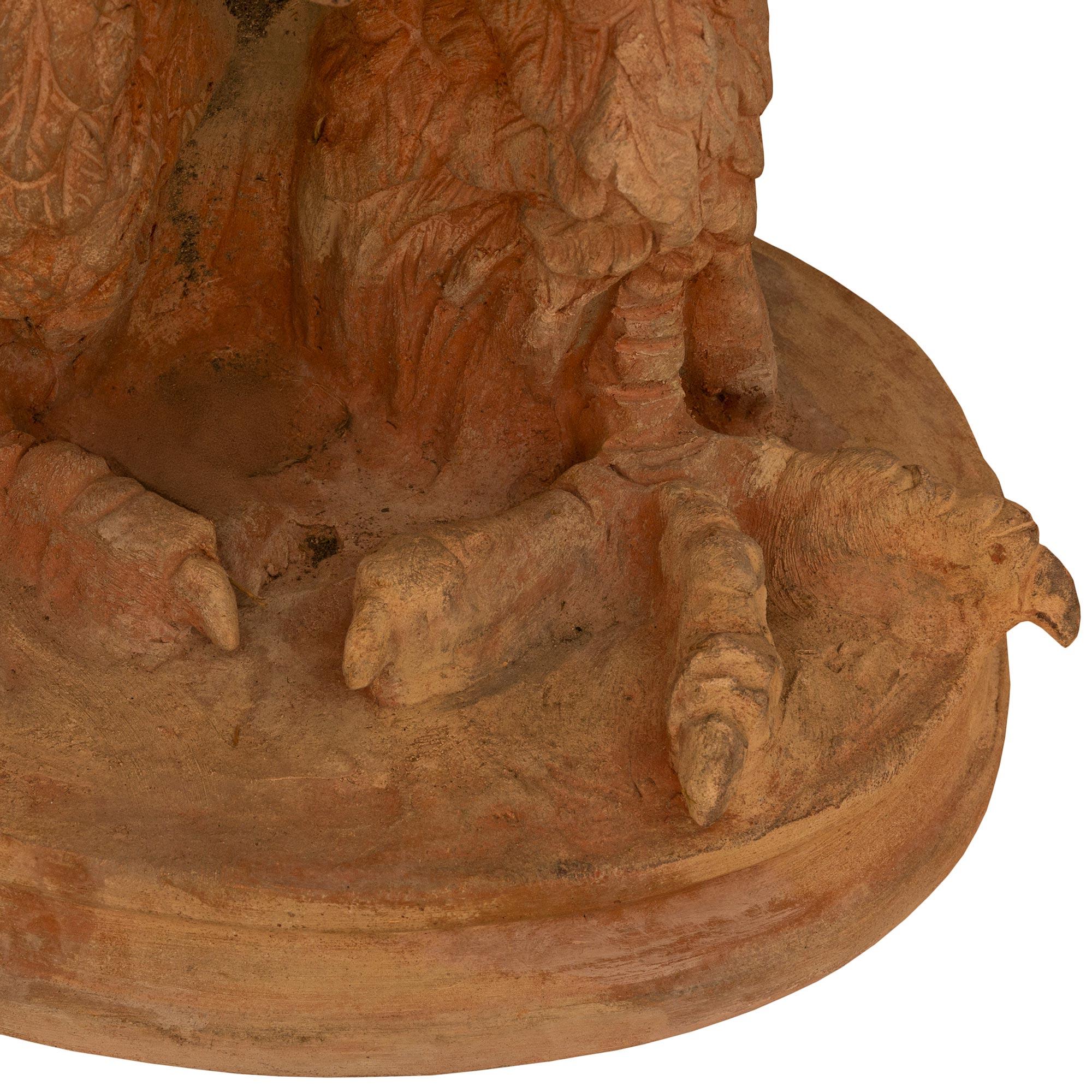 vera coppia di aquile in terracotta toscana del XIX secolo in vendita 4
