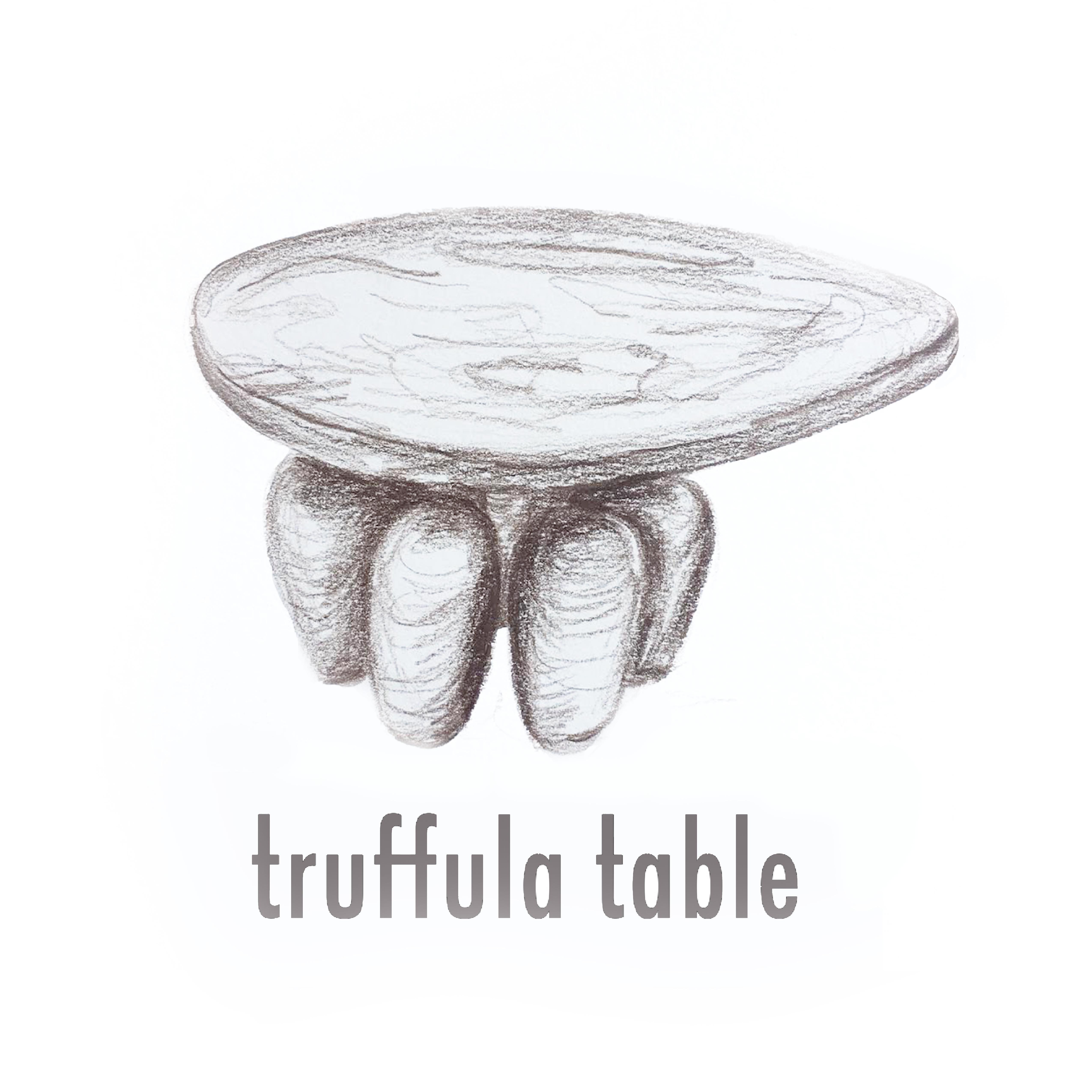 Truffula Table, Hand Carved Walnut, Cast Aluminum, Patina, Jordan Mozer USA 2019 For Sale 2