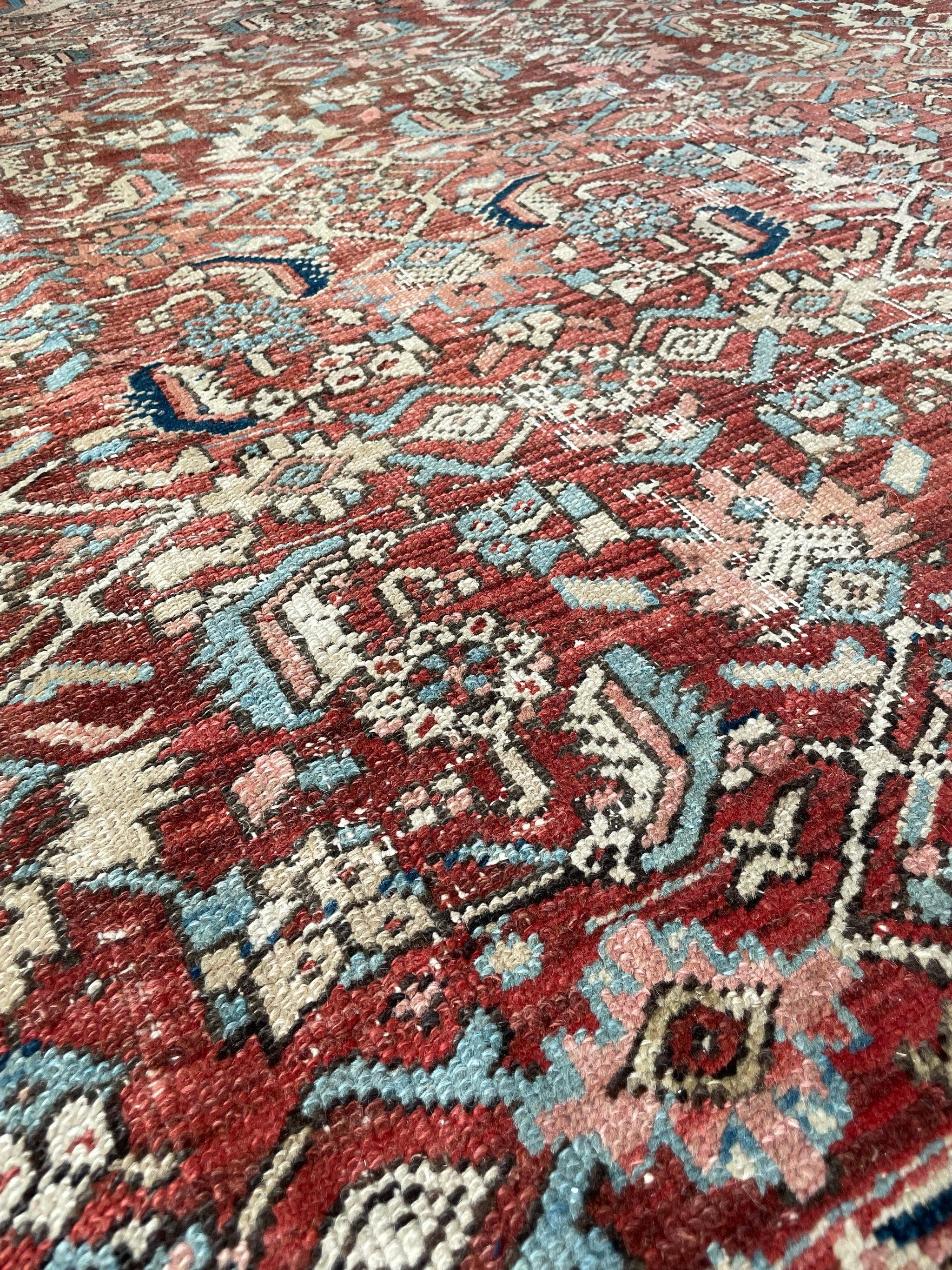 Truly Amazing Antique Rug with Iconic Design, circa 1920's For Sale 9