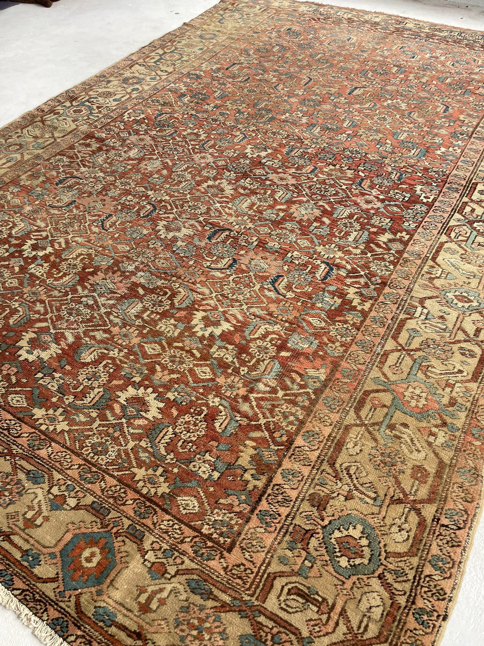 Truly Amazing Antique Rug with Iconic Design, circa 1920's For Sale 14