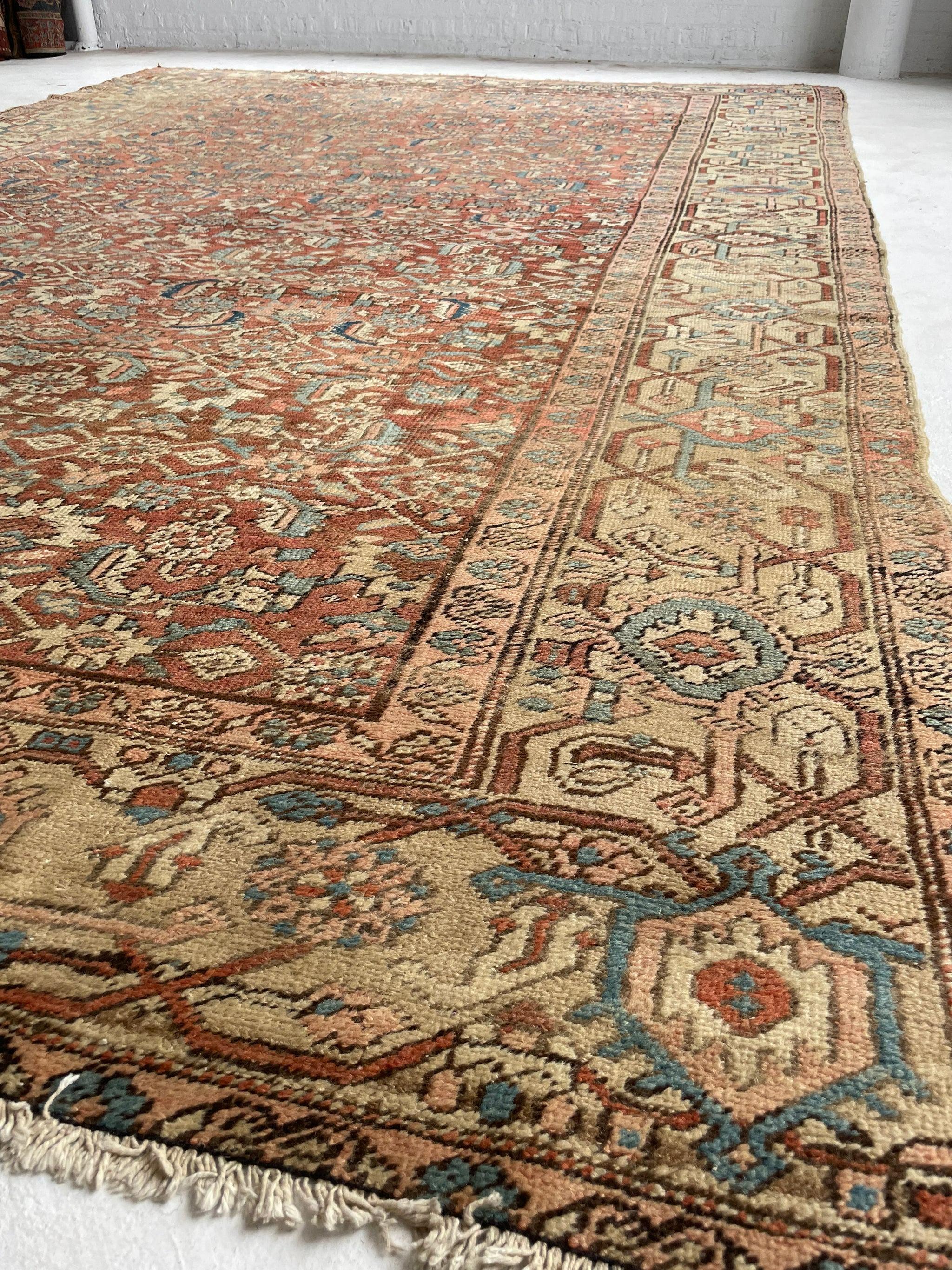 20th Century Truly Amazing Antique Rug with Iconic Design, circa 1920's For Sale