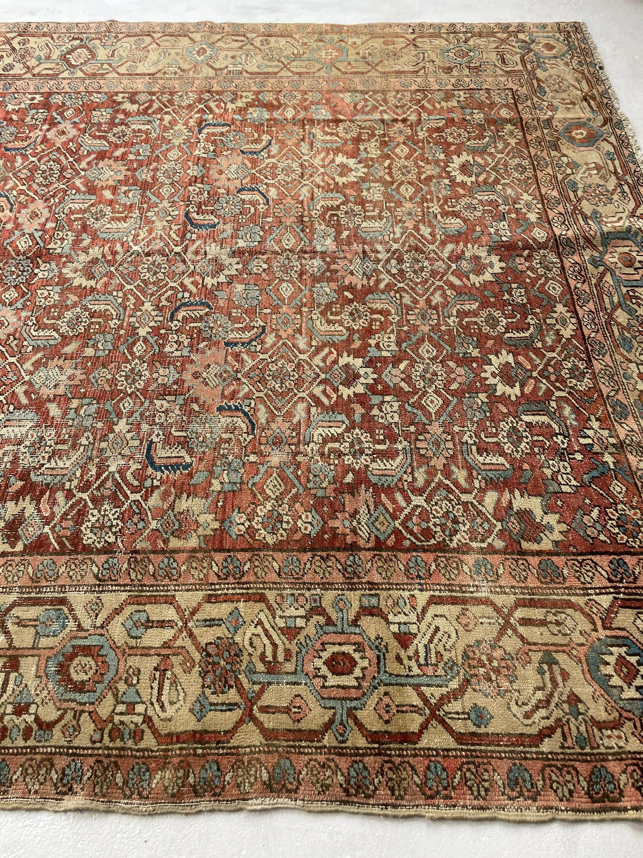Truly Amazing Antique Rug with Iconic Design, circa 1920's For Sale 5
