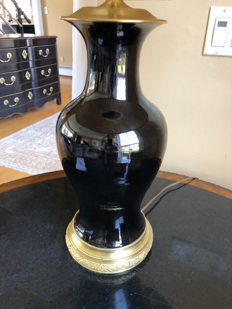 Truly Elegant Antique Black Table Lamp For Sale at 1stDibs antique lamps for sale, antique