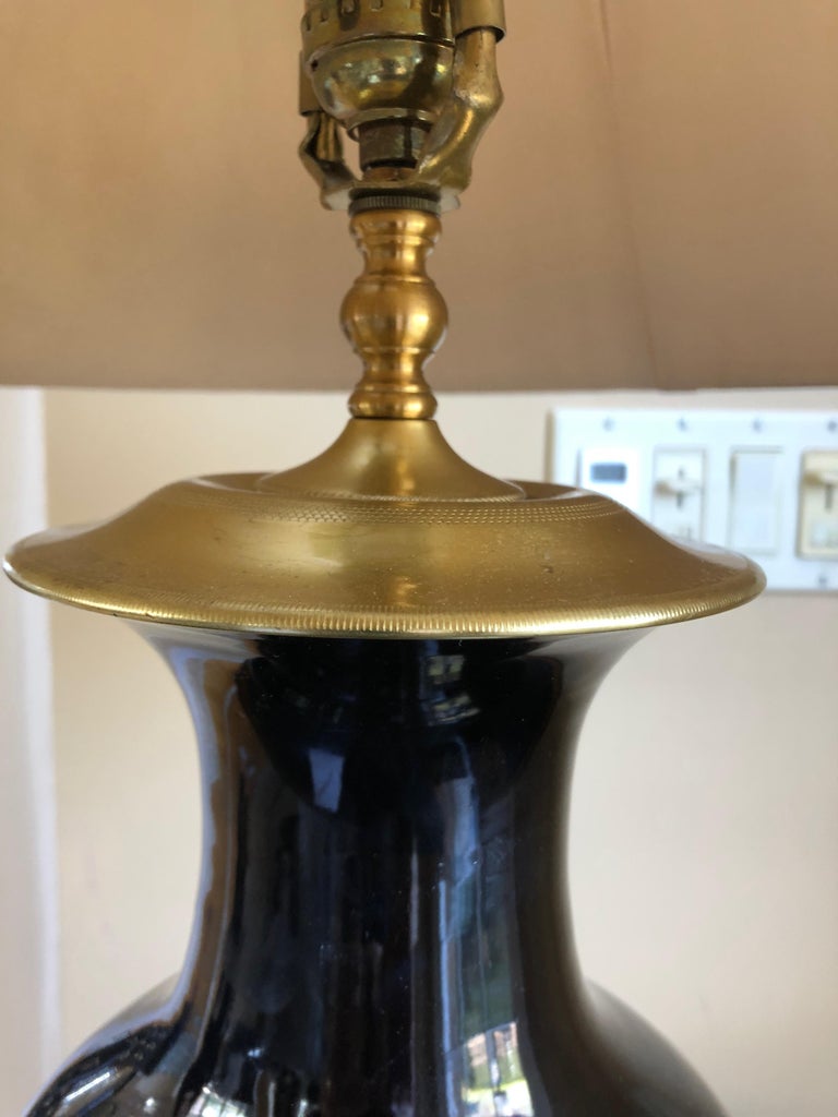 Truly Elegant Antique Black Table Lamp For Sale at 1stDibs antique