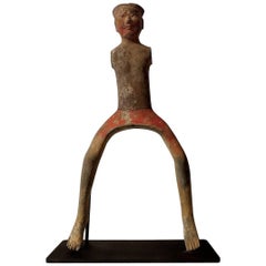 Truly Exquisite and Important Pottery Cavalryman