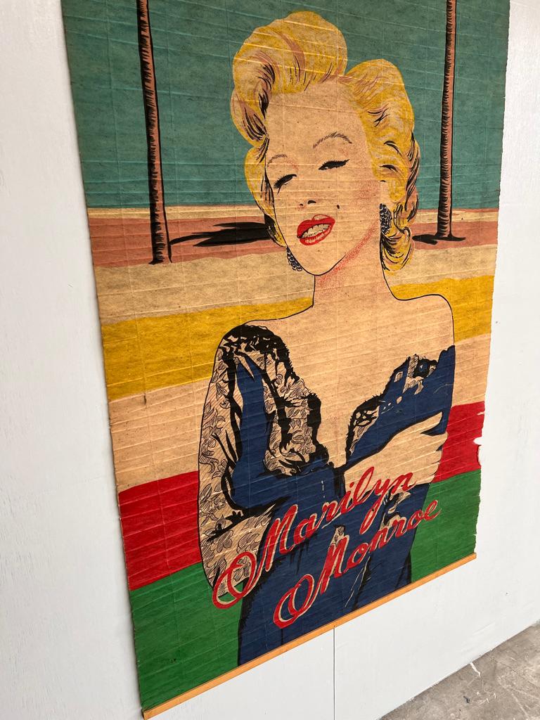 Truly one off original 1960's RARE Marilyn Monroe too hot to handle cloth print For Sale 4