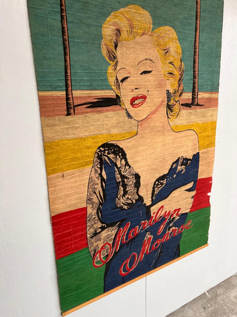 Truly one off original 1960's RARE Marilyn Monroe too hot to handle cloth print For Sale 5