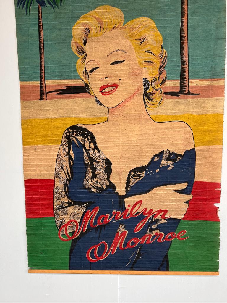 20th Century Truly one off original 1960's RARE Marilyn Monroe too hot to handle cloth print For Sale