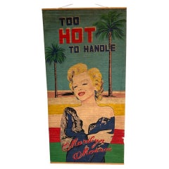 Truly one off original 1960's RARE Marilyn Monroe too hot to handle cloth print