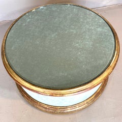 Truly Unique Custom-Made 1940s Upholstered Coffee Table