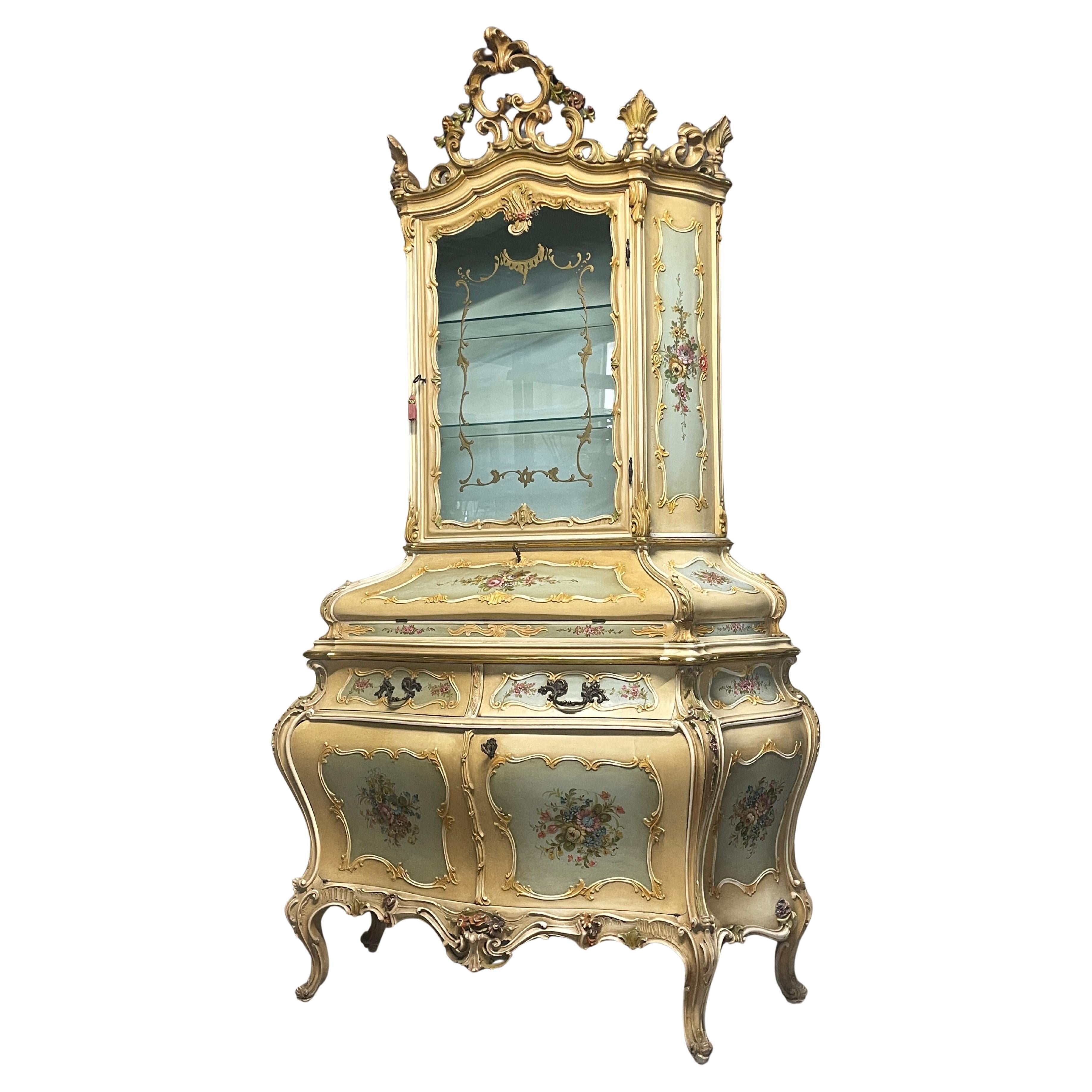 Venetian baroque style trumeau of Italian manufacture, 1950s