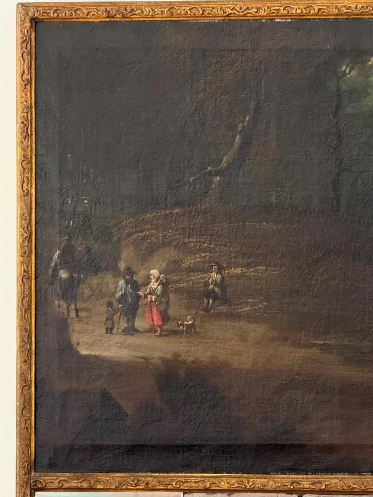 Trumeau Overmantel Spiegel, Französisch, Zeitraum 18. (Leinwand) im Angebot