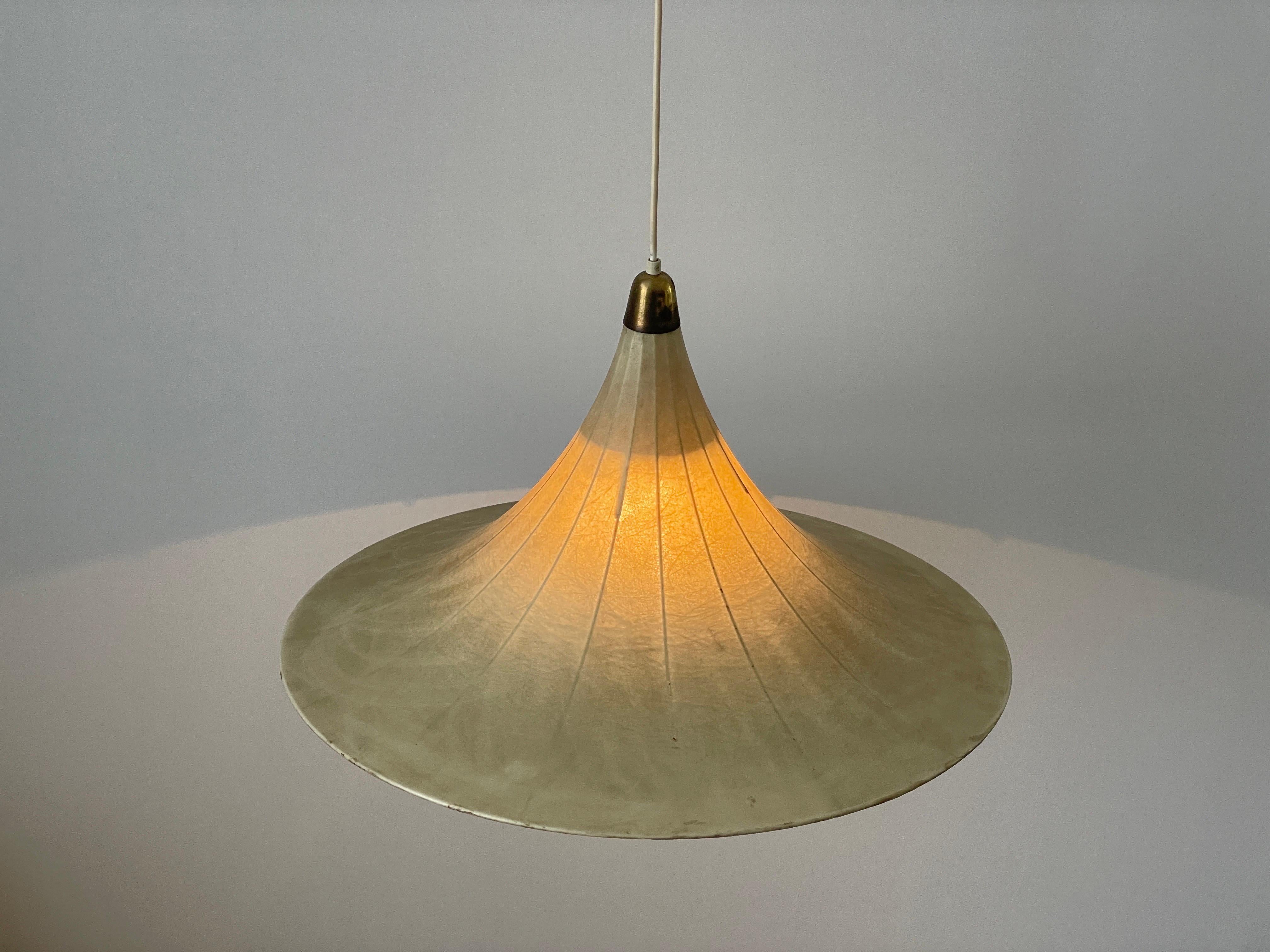 Lampada a sospensione a bozzolo grande di Trumpet Design, anni '60, Italia in vendita 7
