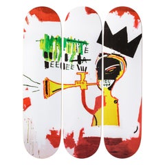 Trompeten-Skateboard-Decks nach Jean-Michel Basquiat