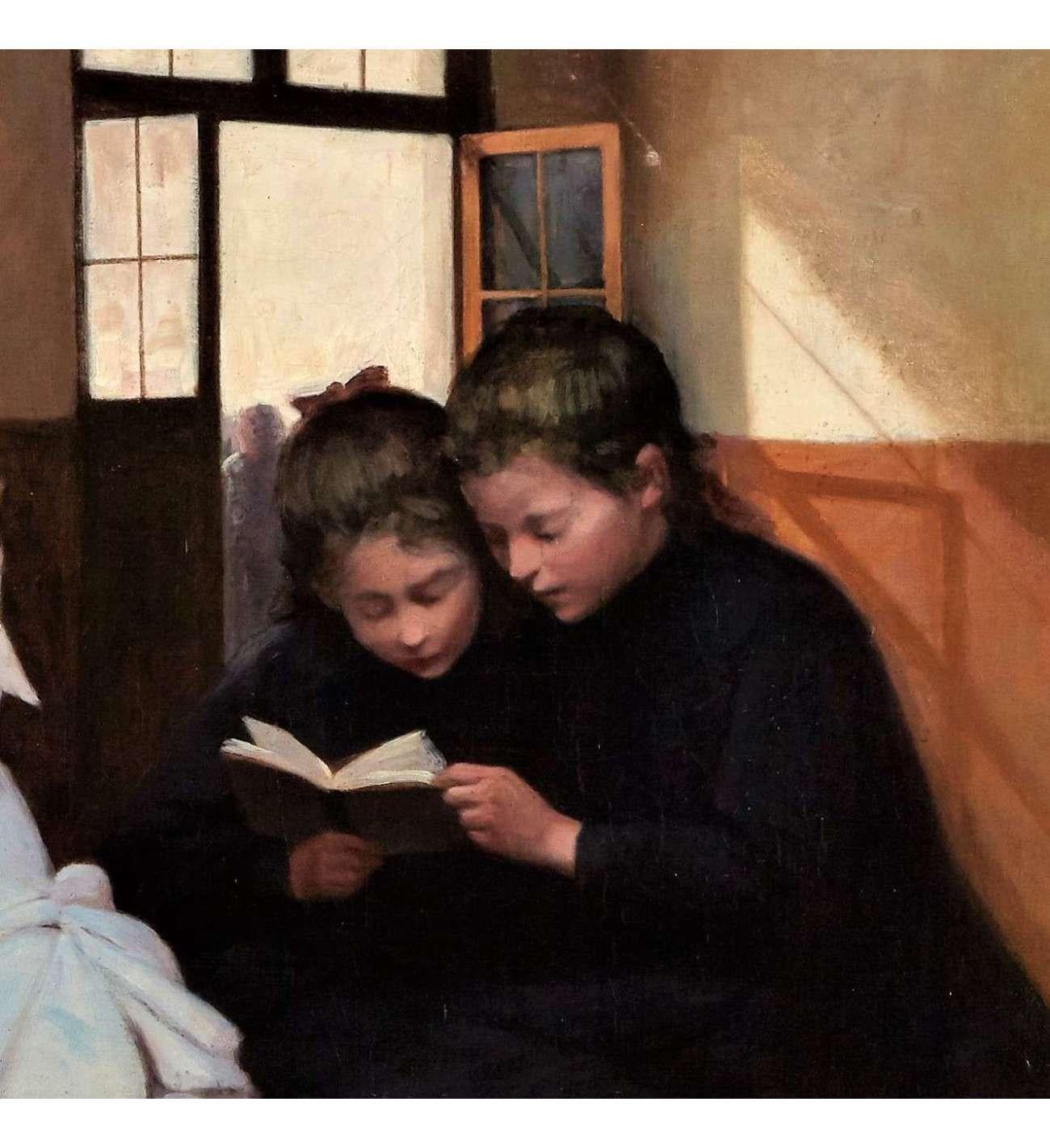 Huile sur toile originale de Trumphème Auguste (1836-1898), Heldly en vente 3