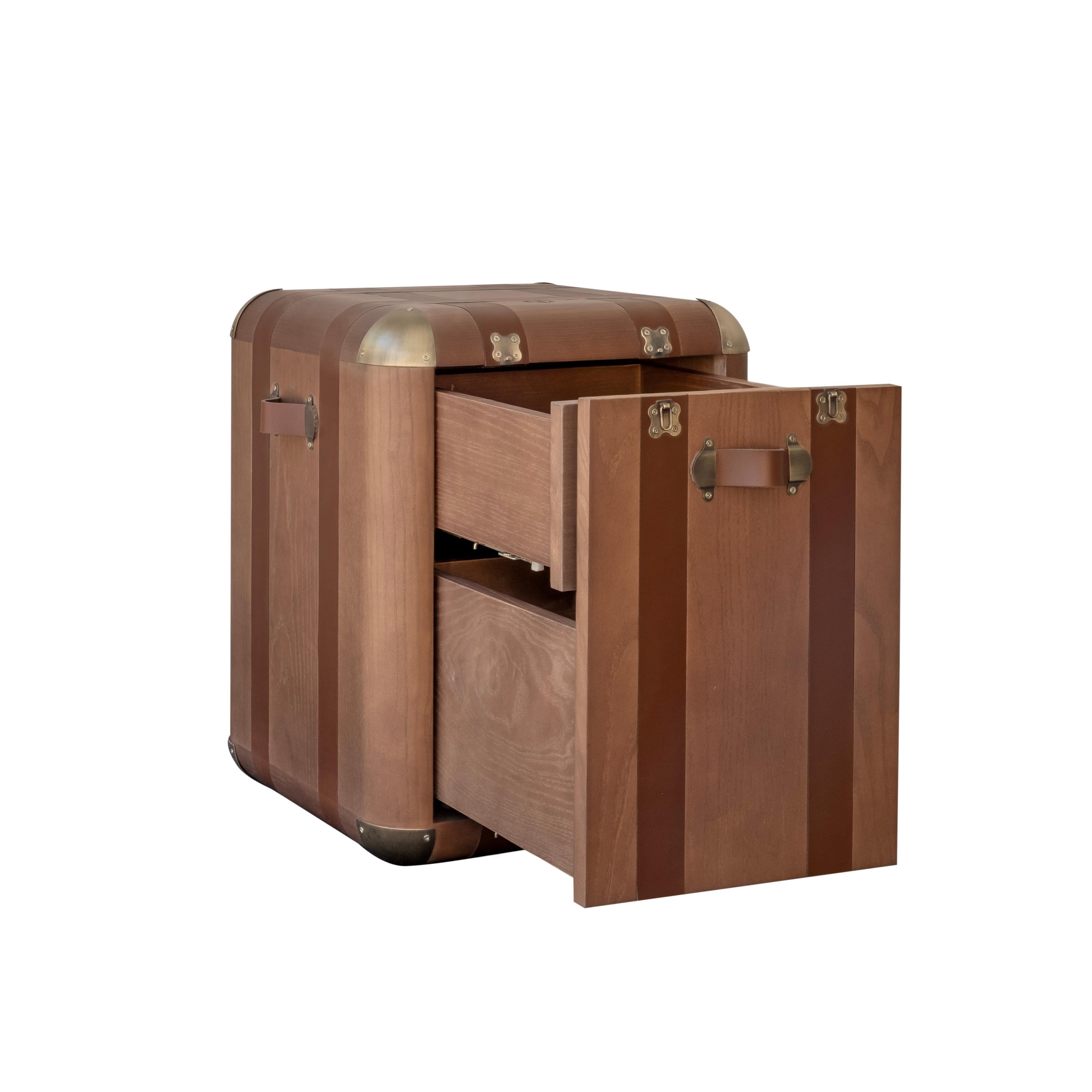 Table d'appoint Burke style tronc fabriquée à la main au Portugal par Wood Tailors Neuf - En vente à RIO TINTO, PT