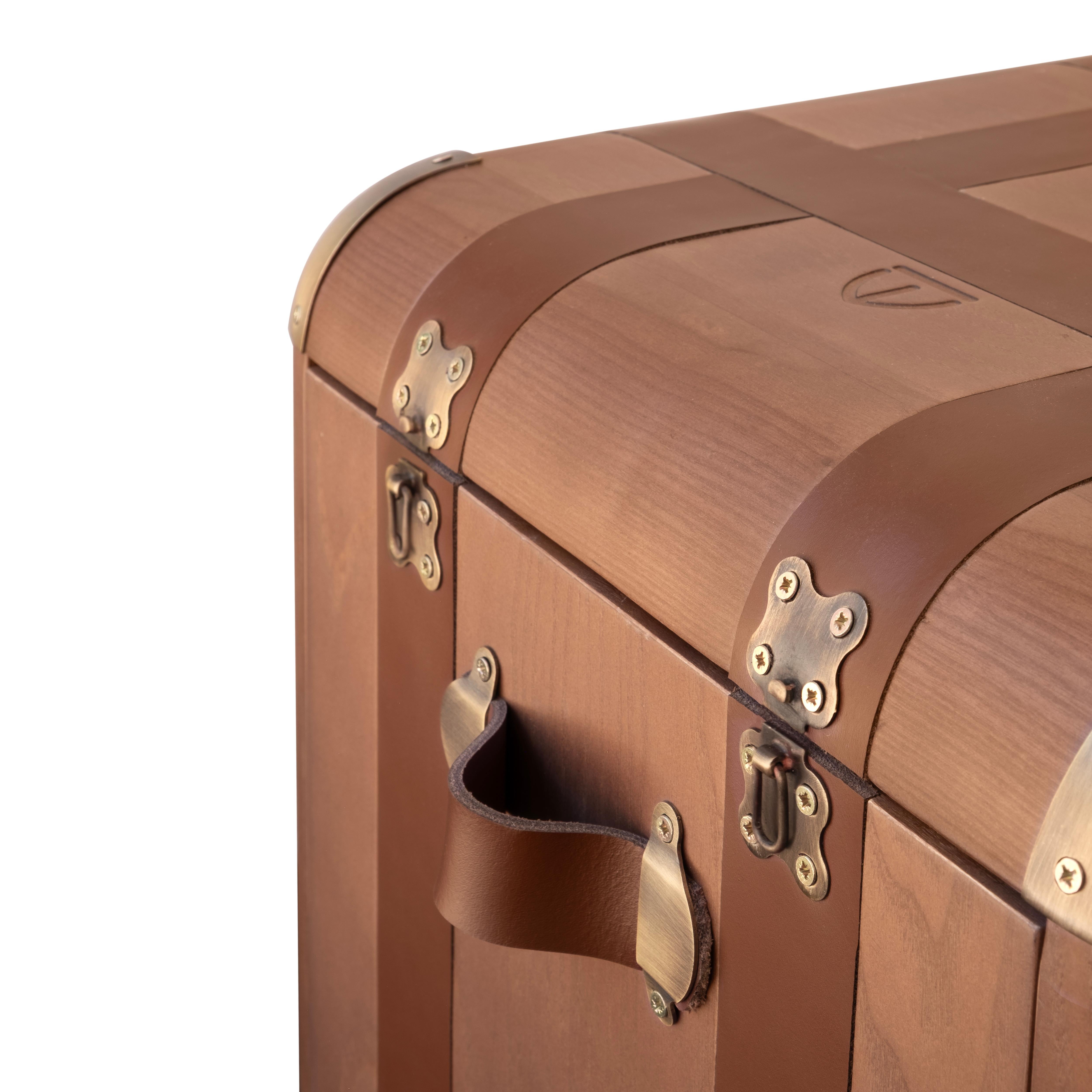 XXIe siècle et contemporain Table d'appoint Burke style tronc fabriquée à la main au Portugal par Wood Tailors en vente