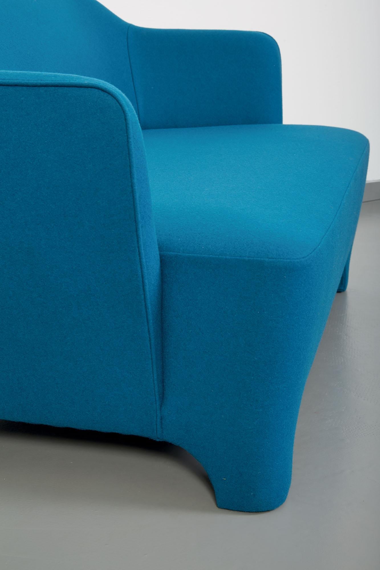 Truno Small Sofa in Felt Wool, by Corrado Corradi Dell'Acqua for TATO In New Condition For Sale In Gargallo, NO