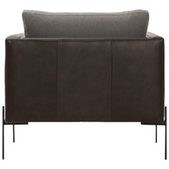 Truss Armchair in Mixed-Media Ebony and Fossil by Trnk